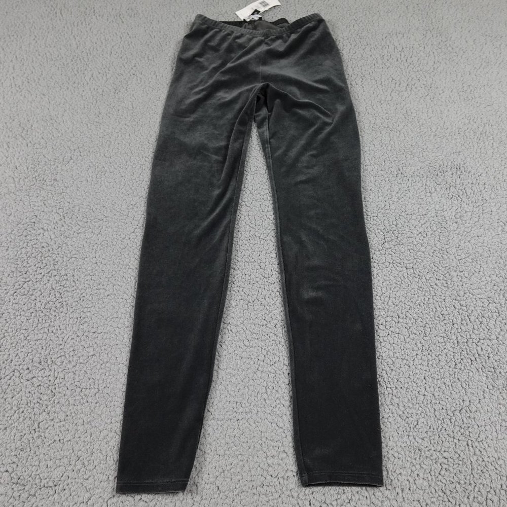 Eileen Fisher Velvet Ankle Leggings NWT Womens XXS 2 Extra Small Gray Graphite